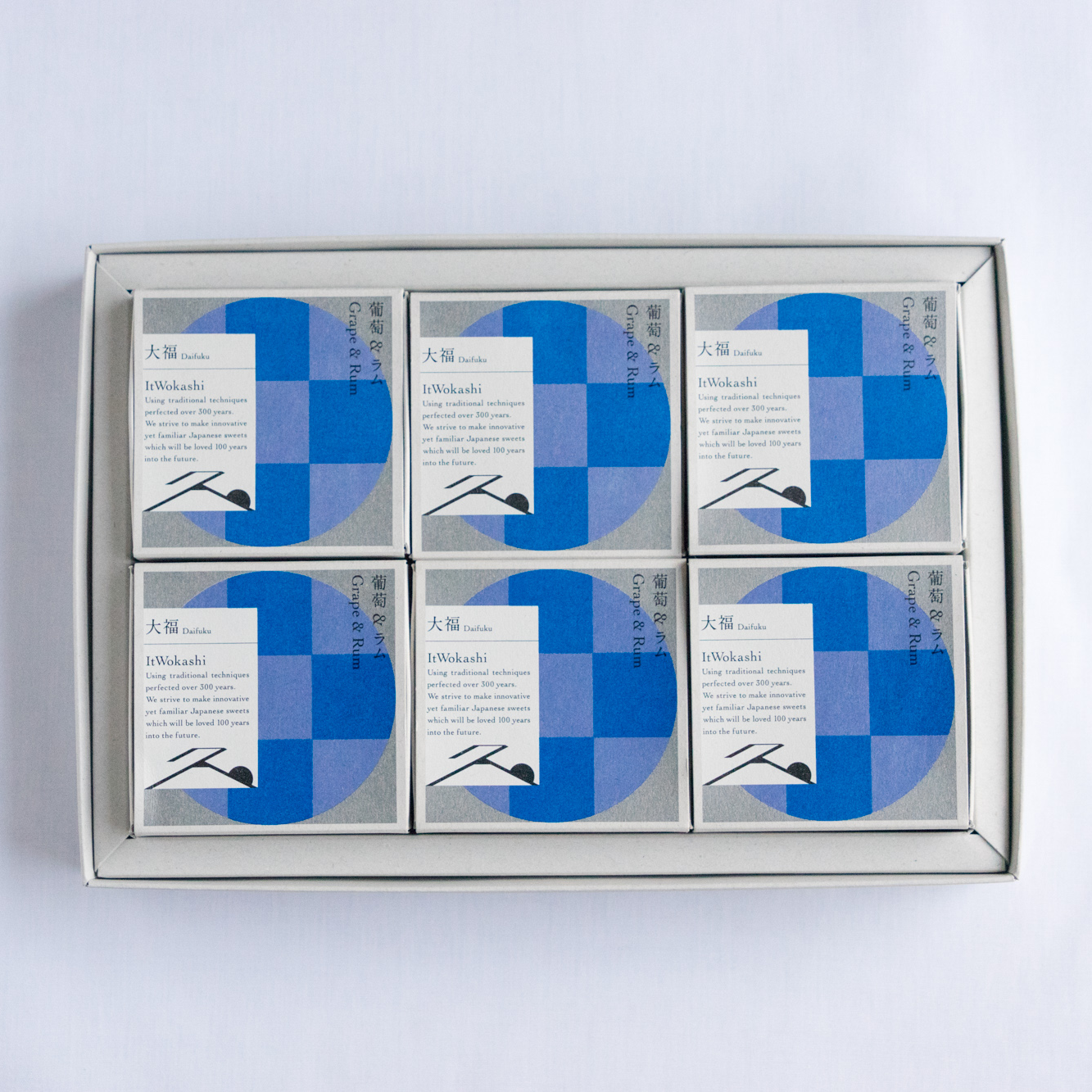 ItWokashi 葡萄＆ラム(6個)