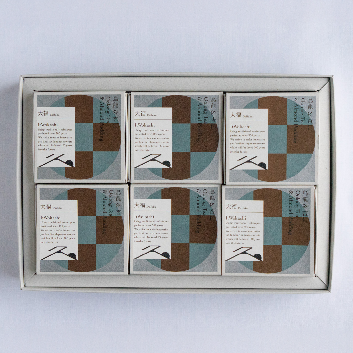 ItWokashi 烏龍＆杏仁(6個)