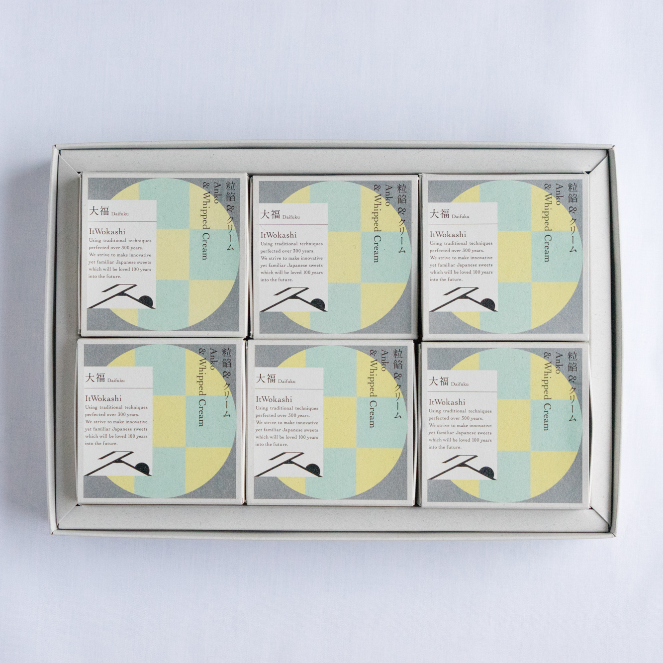 ItWokashi 粒餡＆クリーム(6個)